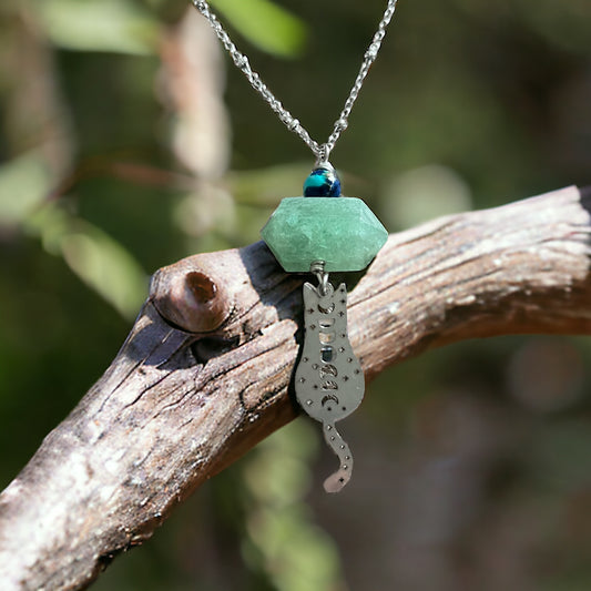 Green Aventurine And imperial Jasper Necklace