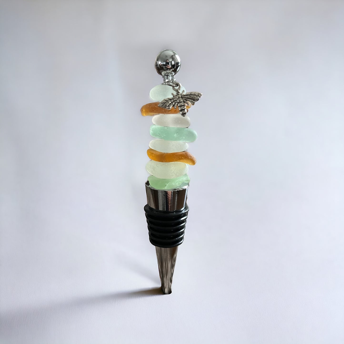 Wine Stopper With Bee Charm