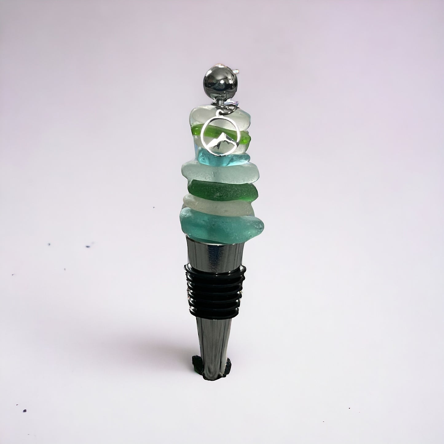 Wine Stopper With Mountain Charm