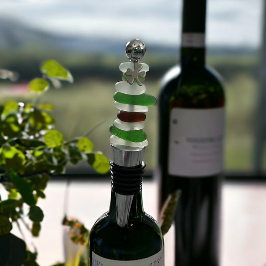 Wine Stopper With Four-Leaf Clover Charm