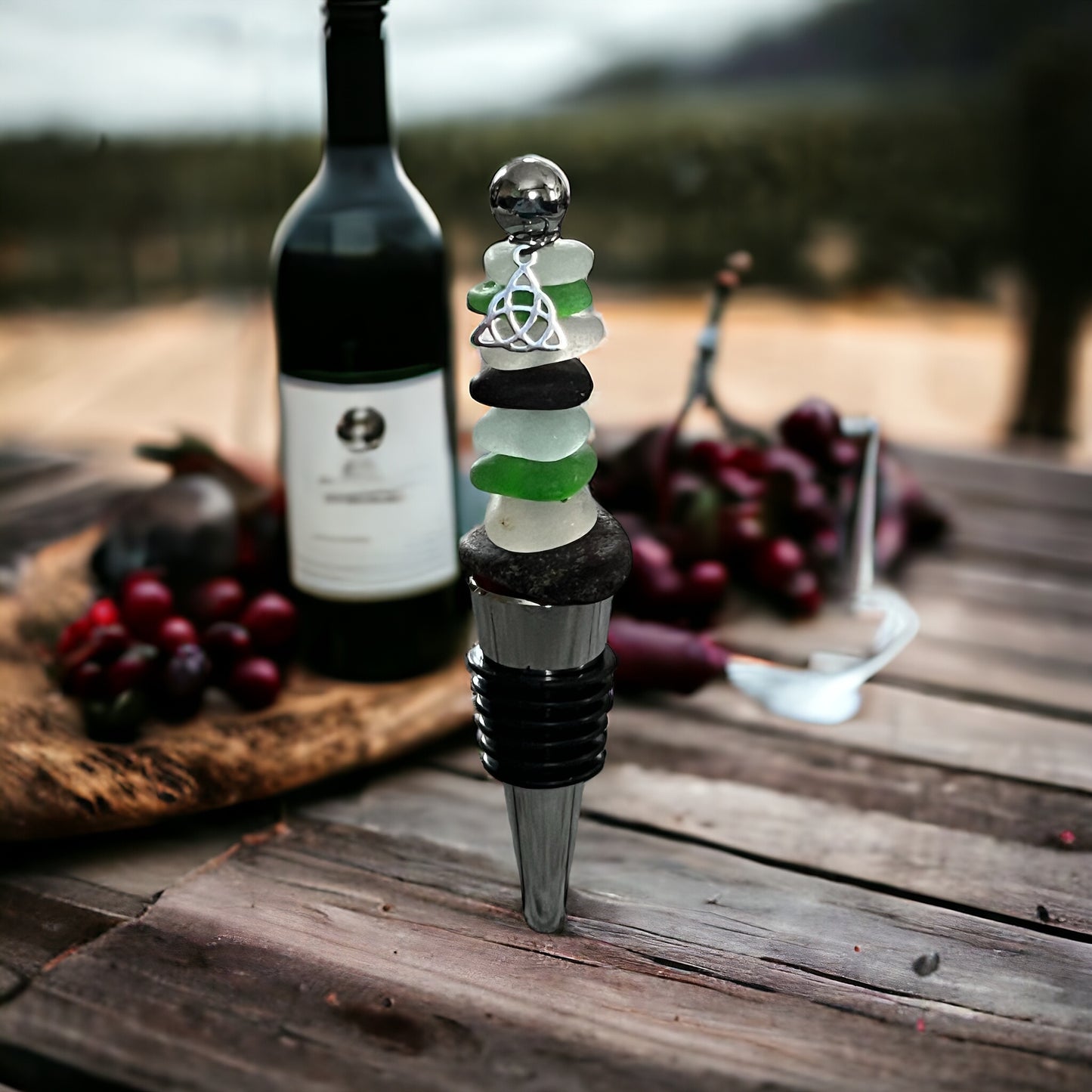 Wine Stopper With Celtic Charm