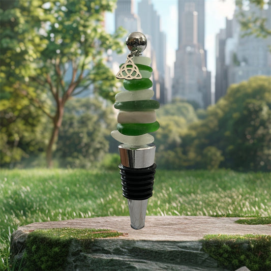 Wine Stopper With Celtic Charm